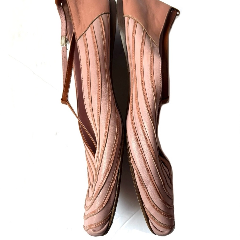 Eileen Shields MARY T-Strap Nappa Dusty Pink/Blush/flats shoes SZ EU 40 US 9-9.5 - Picture 7 of 11